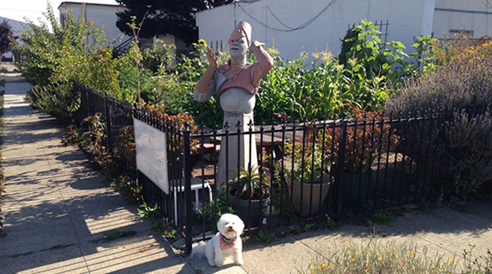 The garden at Nevin Avenue and First Street in Richmond has a tragic past that gave way to a promising and inspiring future.